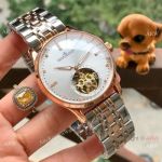 Copy Jaeger LeCoultre Master Tourbillon Watches Two Tone Rose Gold